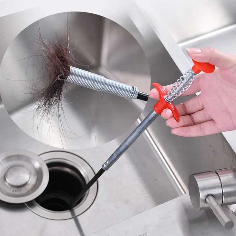 Bendable Pipe Cleaner Sink Cleaning Hook White/Black Sewer Hair Stoppers Tool Kitchen Spring Pipe Hair Remover Cleaning Tools
Bendable Pipe Cleaner Sink Cleaning Hook White/Black Sewer Hair Stoppers Tool Kitchen Spring Pipe Hair Remover Cleaning Tools