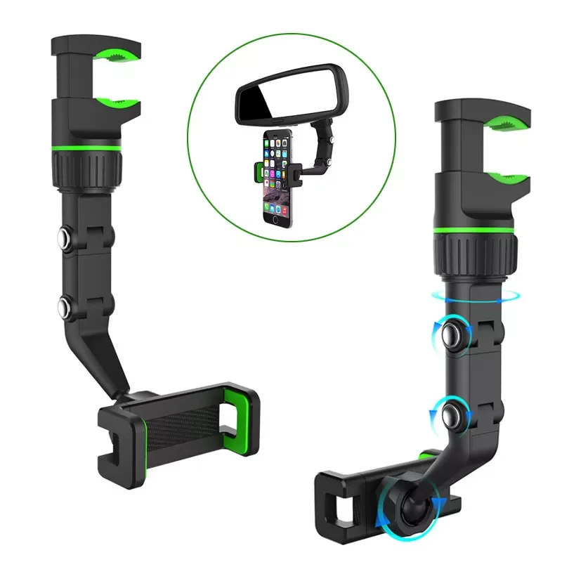 Car Holder 360 Degree Rotating Stand Rearview Mirror GPS Navigation Auto Phone Support Multifunctional Phone Holder
Car Holder 360 Degree Rotating Stand Rearview Mirror GPS Navigation Auto Phone Support Multifunctional Phone Holder