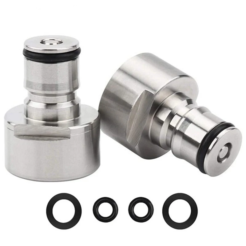 Ball Lock Conversion Kit,Sankey Keg Coupler Adapter FPT 5/8 Thread Stainless Steel Ball Lock Quick Disconnect Gas
Ball Lock Conversion Kit,Sankey Keg Coupler Adapter FPT 5/8 Thread Stainless Steel Ball Lock Quick Disconnect Gas