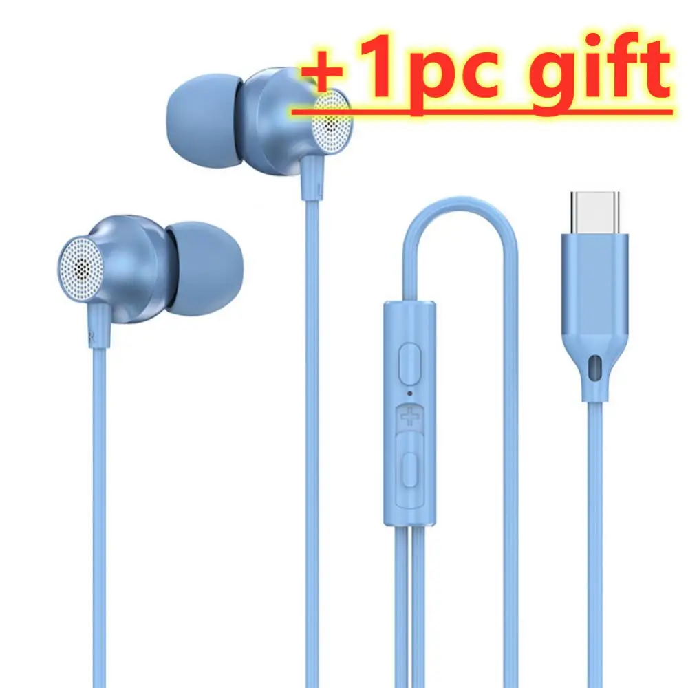 Portable Sport Colors Earphone Wired Super Bass With Built-in Microphone 3.5mm Type-c In-Ear Wired For Smartphones Random Gift
Portable Sport Colors Earphone Wired Super Bass With Built-in Microphone 3.5mm Type-c In-Ear Wired For Smartphones Random Gift