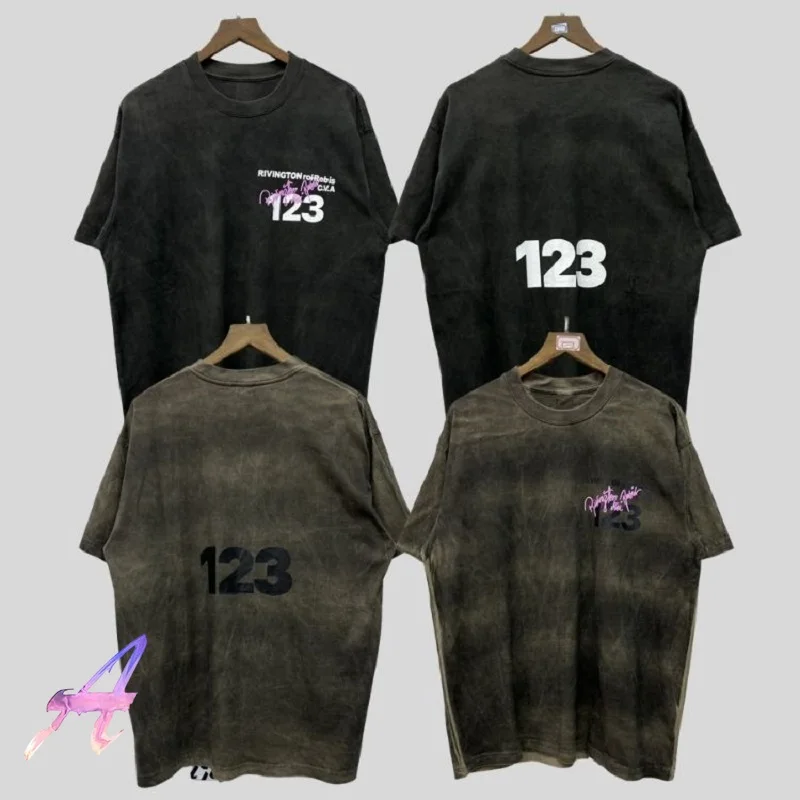 Oversized RRR123 T Shirts Men's Cotton Washed Distressed Loose Round Neck Short Sleeve T-Shirt
Oversized RRR123 T Shirts Men's Cotton Washed Distressed Loose Round Neck Short Sleeve T-Shirt