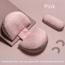 Pregnant Women Pillow Wedge-Shaped Abdominal Support U-Shaped Belly Pillow Support Waist Multifunctional Pillow for Side Lying
