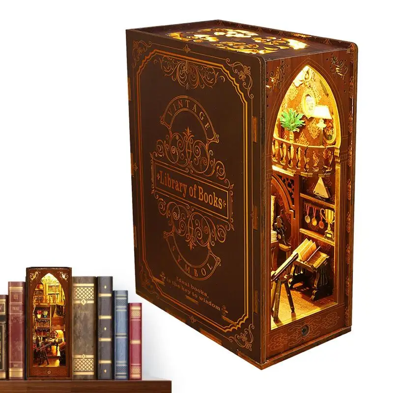 Book Miniature Kit 3D Wooden Puzzle Bookshelf Insert Decorative Bookend DIY Miniature Model Kits With Led Light DIY Gifts For
Book Miniature Kit 3D Wooden Puzzle Bookshelf Insert Decorative Bookend DIY Miniature Model Kits With Led Light DIY Gifts For