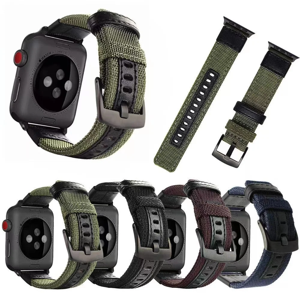 Sport Nylon Watch Strap for Apple Watch 44mm 42mm 45mm 38/40/41mm Bracelet for Apple Watch Series 6 5 7 SE Leather Wristbands
Sport Nylon Watch Strap for Apple Watch 44mm 42mm 45mm 38/40/41mm Bracelet for Apple Watch Series 6 5 7 SE Leather Wristbands