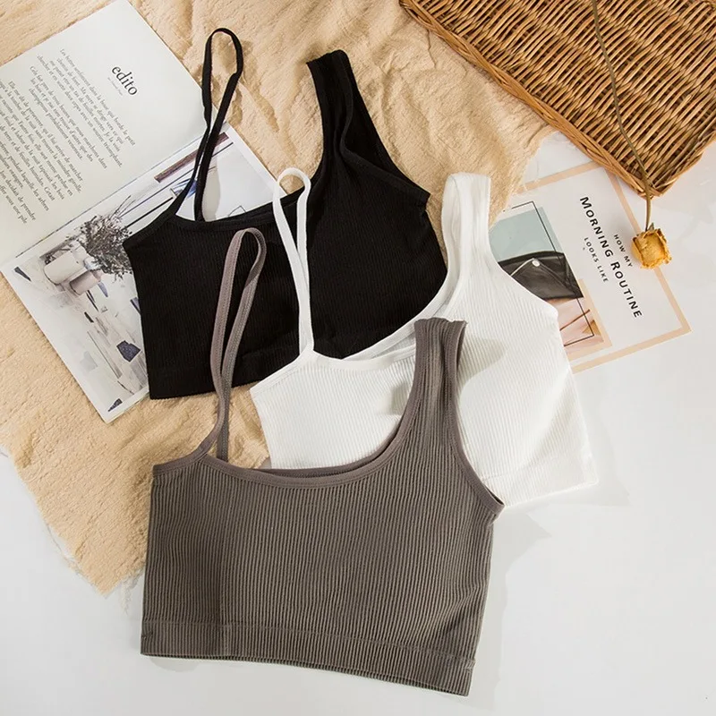 Tops for Woman Knitted Sexy Crop Tops Off Shoulder Halter Tanke Top Women Built In Bra for Womens Sleeveless Hot Bandeau Top
Tops for Woman Knitted Sexy Crop Tops Off Shoulder Halter Tanke Top Women Built In Bra for Womens Sleeveless Hot Bandeau Top