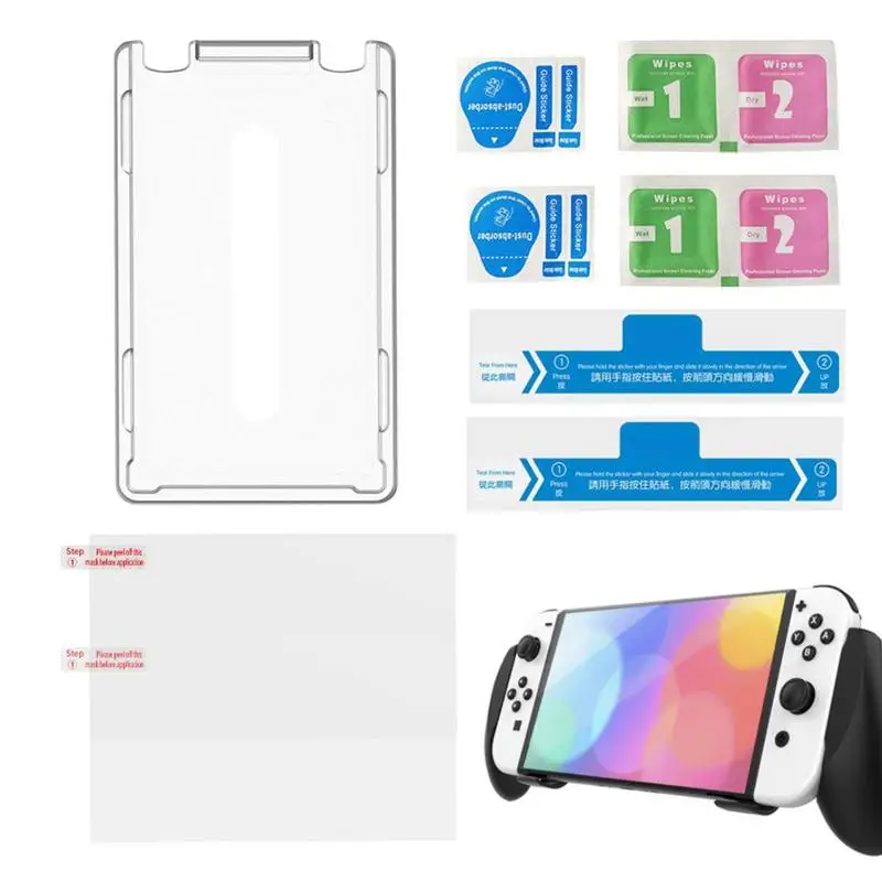 HD Tempered Glass Screen Protector With Auxiliary Positioner For NS SwitchOLED 9H Hard Protective Film Game Console Accessories
HD Tempered Glass Screen Protector With Auxiliary Positioner For NS SwitchOLED 9H Hard Protective Film Game Console Accessories