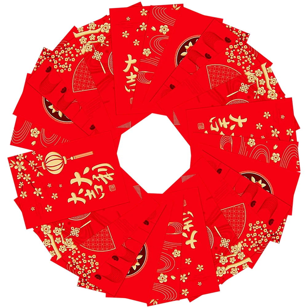 36pcs Chinese New Year Red Packet Traditional Chinese Luck Money Pocket Hong Bao Random Style
36pcs Chinese New Year Red Packet Traditional Chinese Luck Money Pocket Hong Bao Random Style