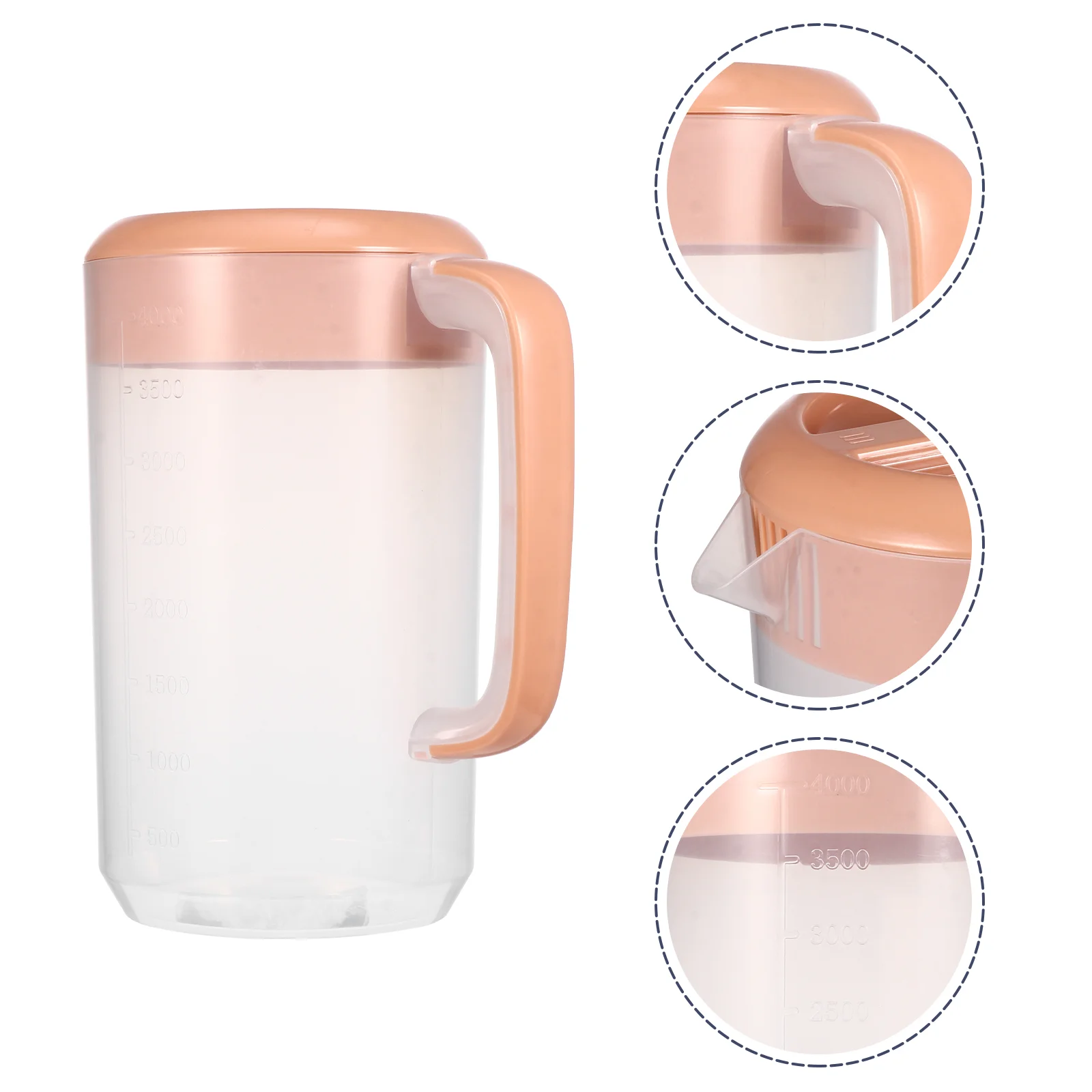 

Large Plastic Container Glass Carafes Iced Tea Jug Cold Water Kettle Juice Bottle Pitcher Milk Pitcher Lemonade Pitchers