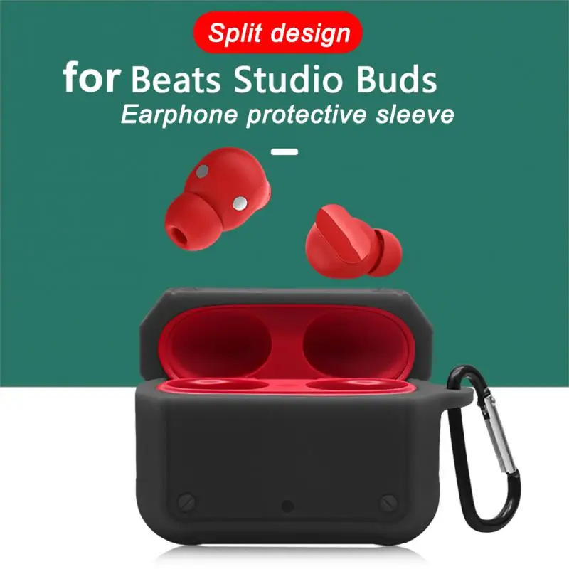 Silicone Case Anti-shock With Hook Earphone Protective Cover Bluetooth-compatible Sweat-proof For Beats Studio Buds Washable
Silicone Case Anti-shock With Hook Earphone Protective Cover Bluetooth-compatible Sweat-proof For Beats Studio Buds Washable
