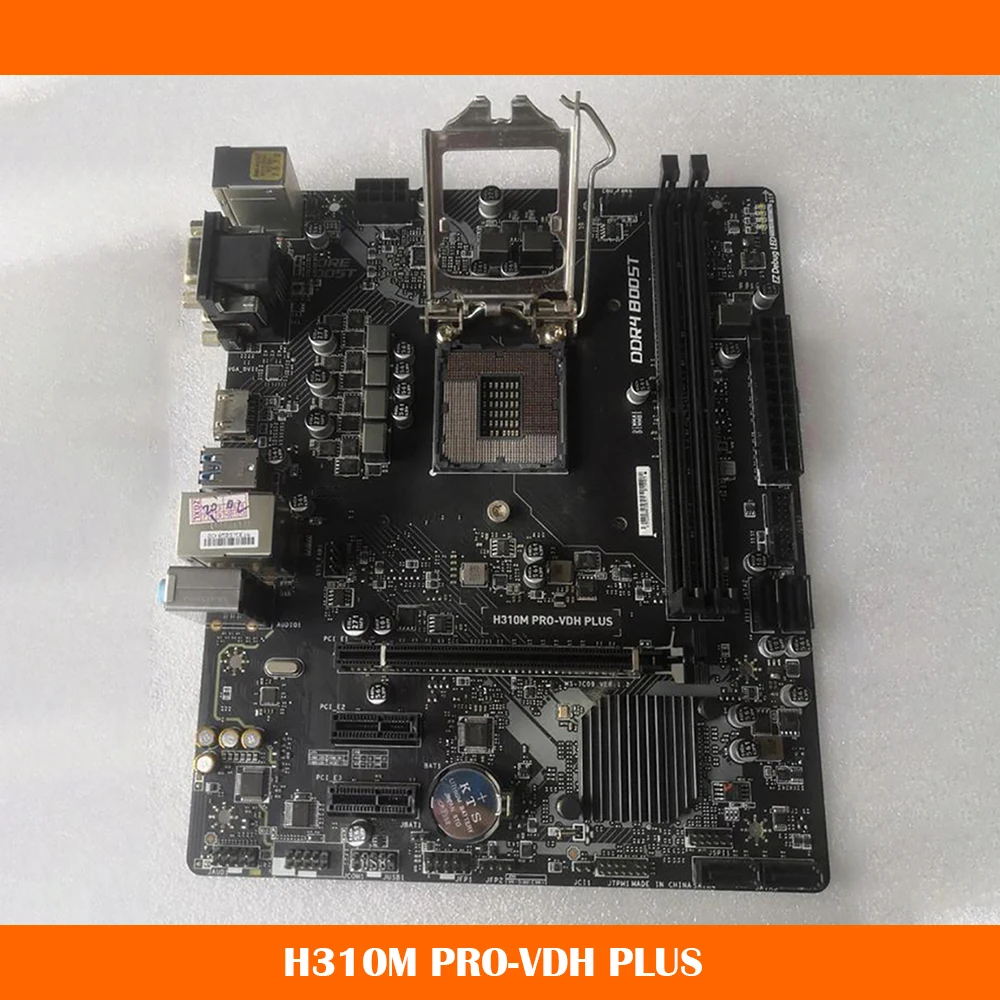 H310M PRO-VDH PLUS для Msi LGA1151 DDR4 32GB PCI-E 3,0 SATA3 USB3.1 Gen1 Micro ATX материнская плата для настольного компьютера, оригинальное качество
H310M PRO-VDH PLUS для Msi LGA1151 DDR4 32GB PCI-E 3,0 SATA3 USB3.1 Gen1 Micro ATX материнская плата для настольного компьютера, оригинальное качество
