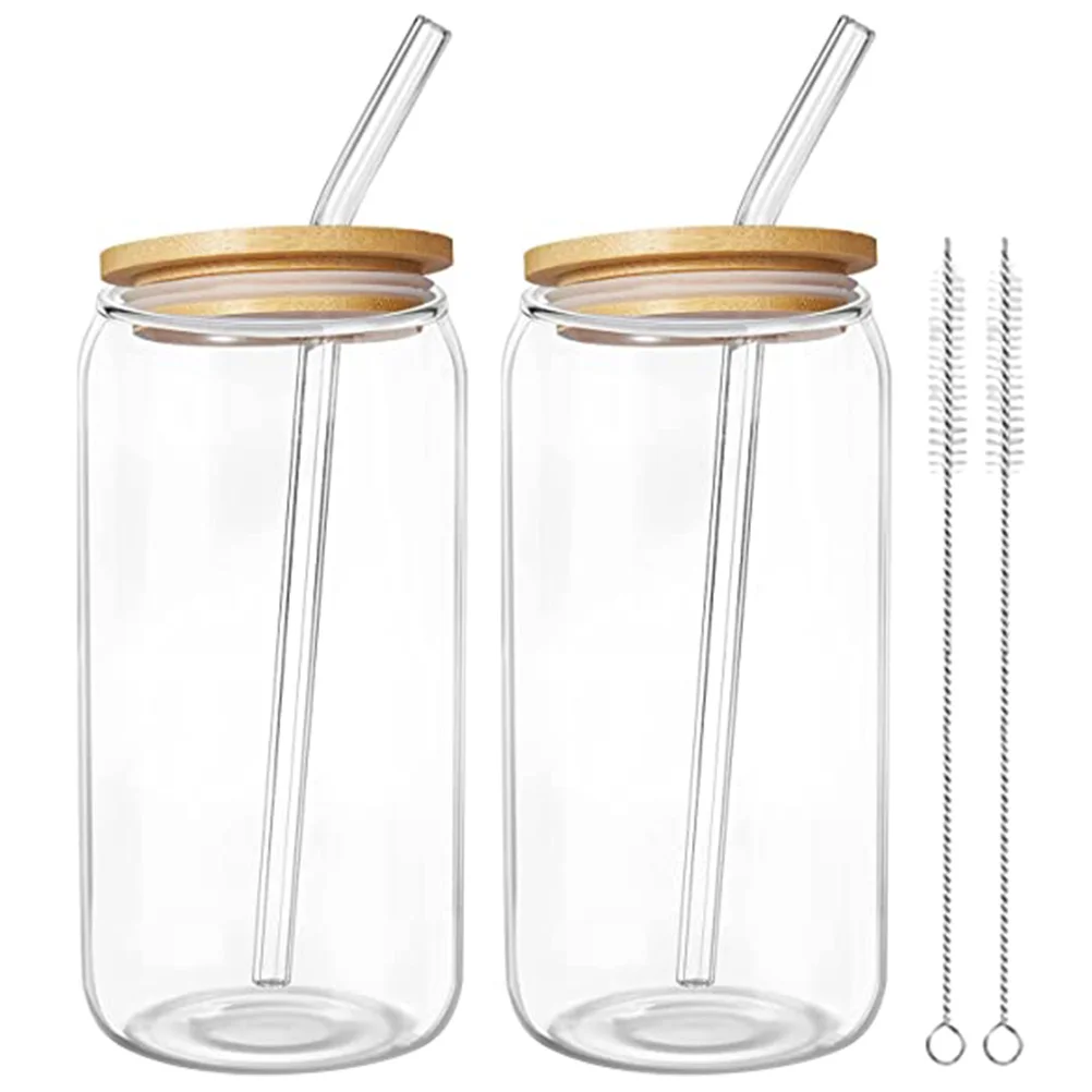 2 Sets Wide Mouth Glass Water Bottle Beverage Cup Milk Juice Bamboo Portable Clear Design For Coffee
2 Sets Wide Mouth Glass Water Bottle Beverage Cup Milk Juice Bamboo Portable Clear Design For Coffee