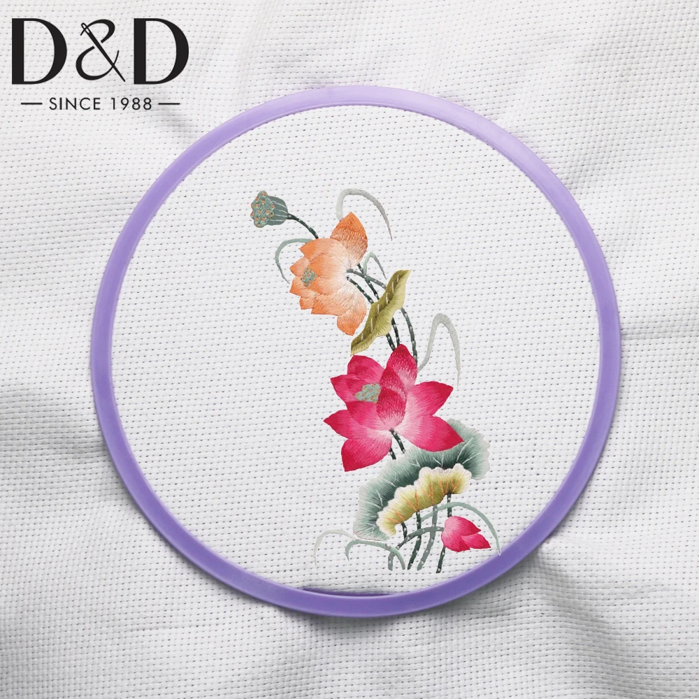 

D&D Cross Stitch Round Loop Embroidery Hoop Knitting Frame for DIY Hand Embroidery Art Craft Sewing Handmade Needlework Tool