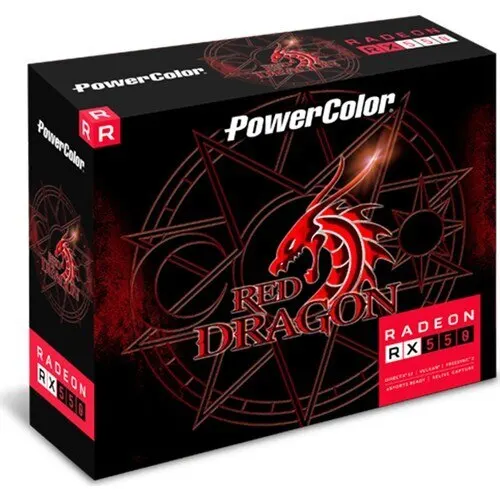 

Powercolor red Dragon Radeon RX550 2gb 128BIT Gddr5 Pci-E 3.0 Display Card (Axrx 550 2gbd5-Dh) RX series RX 550 series AMD