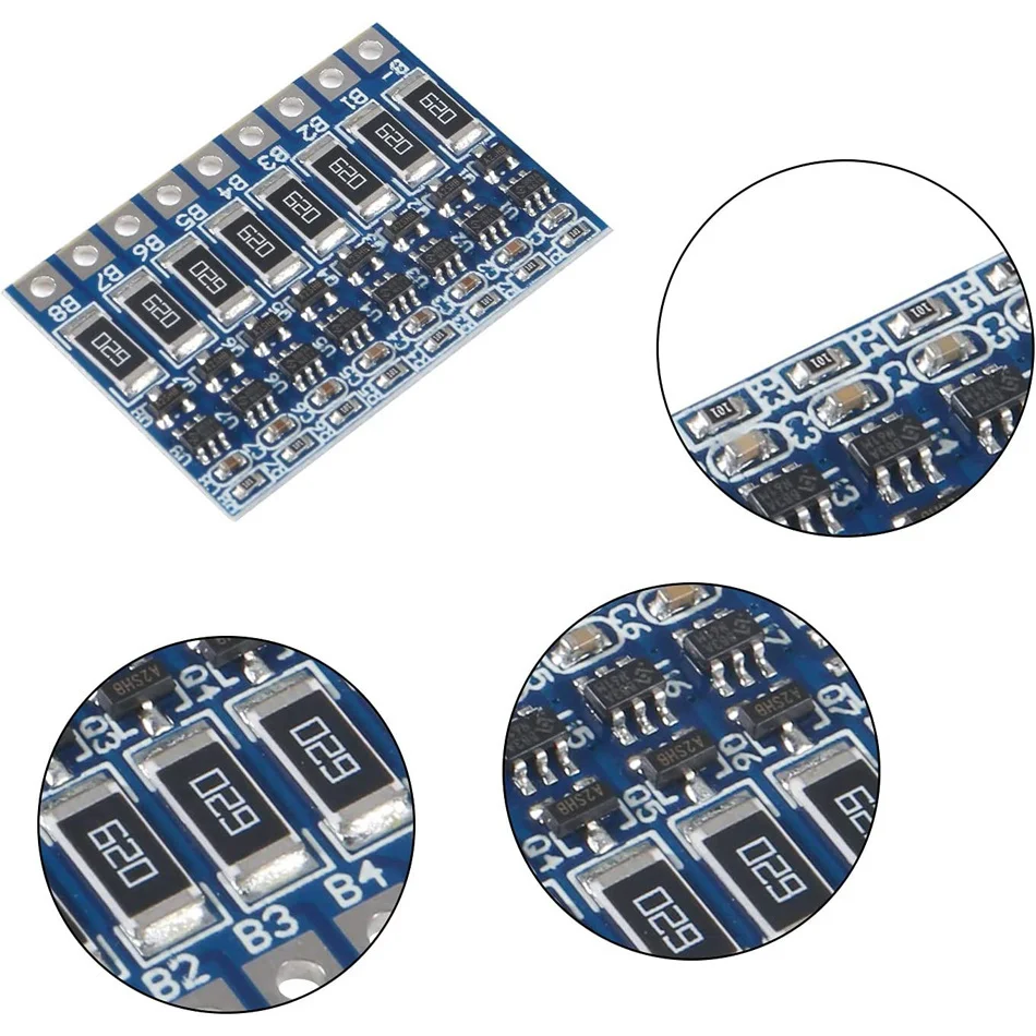 Умная плата защиты 3S Φ 21 в 4,2 в с функцией балансировки, 68 мА, встроенная литий-ионная батарея Lipo, литиевые батареи 18650, сбалансированная 6S 7S 8S 
Умная плата защиты 3S Φ 21 в 4,2 в с функцией балансировки, 68 мА, встроенная литий-ионная батарея Lipo, литиевые батареи 18650, сбалансированная 6S 7S 8S