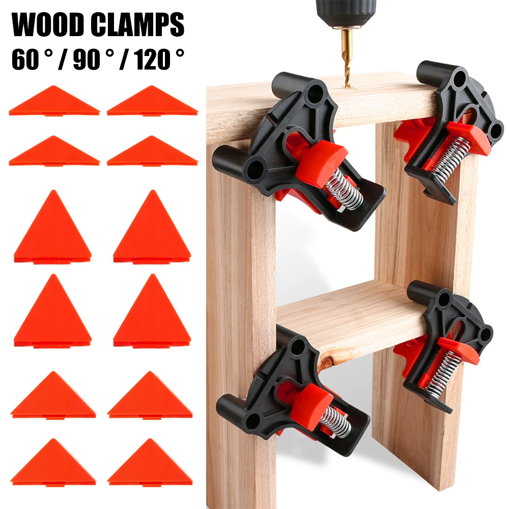 4pcs Wood Angle Clamps 60/90/120 Degrees Woodworking Corner ClampRight Clips DIY Fixture Hand Tool Set for Taper T Joints Plate
4pcs Wood Angle Clamps 60/90/120 Degrees Woodworking Corner ClampRight Clips DIY Fixture Hand Tool Set for Taper T Joints Plate