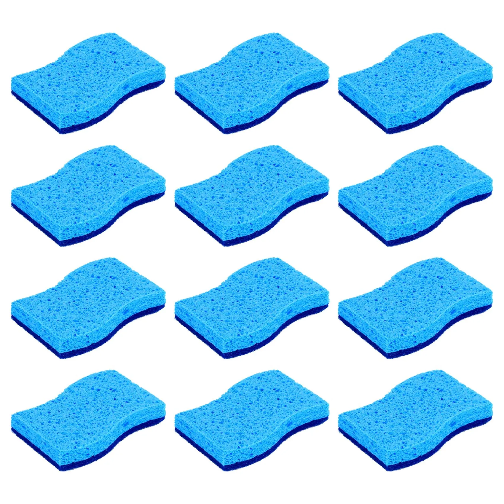 12 Pack Non-Scratch Cellulose Scrub Sponge Kapok Cotton Dishwashing Brush, Dual-Sided Dishwashing Sponge for Kitchen
12 Pack Non-Scratch Cellulose Scrub Sponge Kapok Cotton Dishwashing Brush, Dual-Sided Dishwashing Sponge for Kitchen