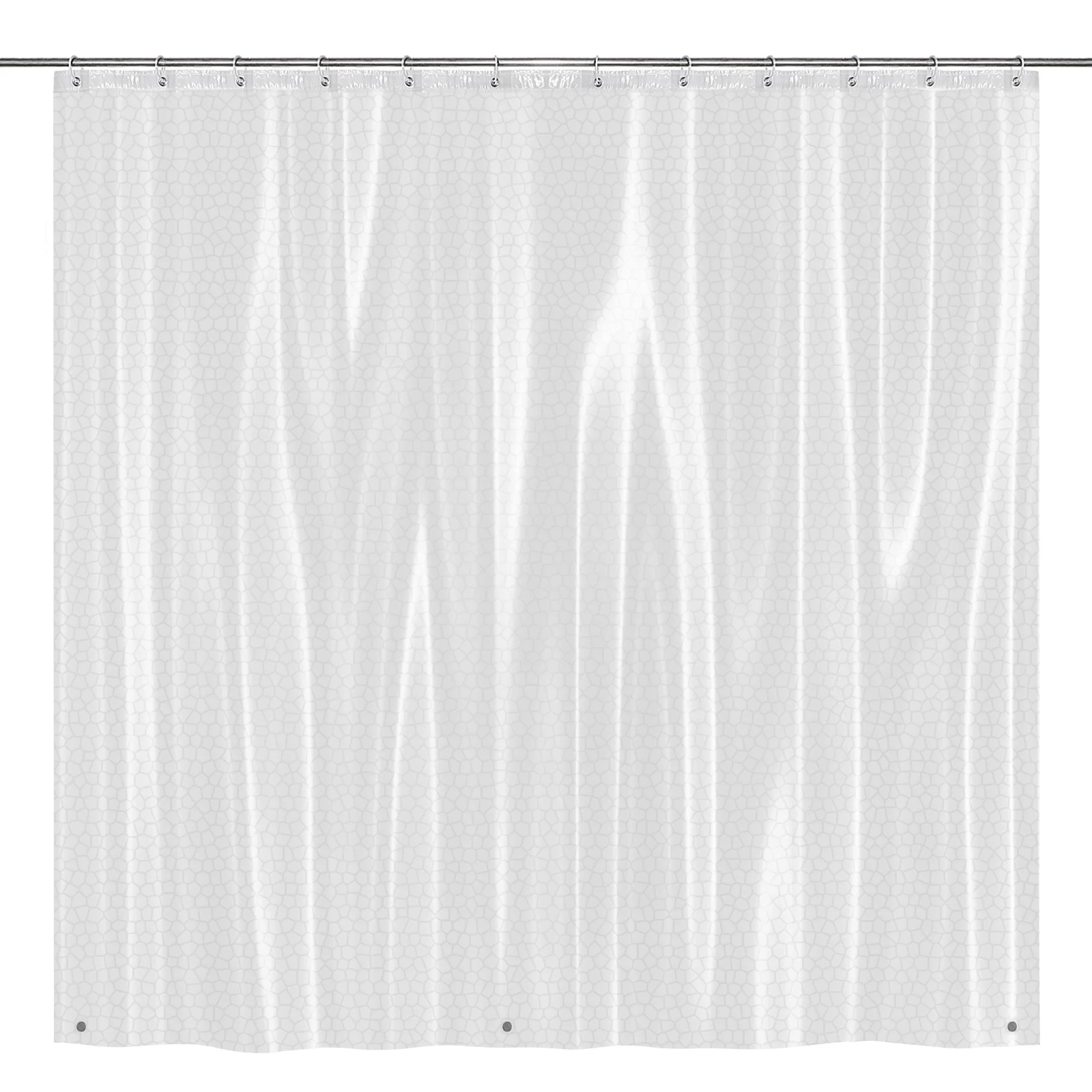 Shower Curtain EVA Bathing Curtain Bathroom Shower Curtain Liner Metal Grommet Holes with 12 Plastic Hooks
Shower Curtain EVA Bathing Curtain Bathroom Shower Curtain Liner Metal Grommet Holes with 12 Plastic Hooks