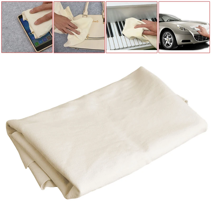 

Чистящие полотенца из натуральной замши и кожи для автомобиля, ткань для сушки и мытья, новинка, 50x70 см