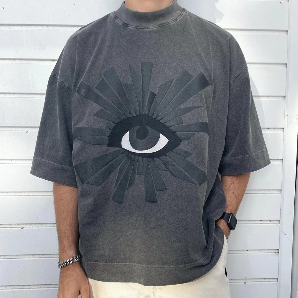 Rebel drift Streetwear Fashion Brand HOUSE OF ERRORS Foam Printing Overesized Loose Summer Tee Tops T-shirt For Men
Rebel drift Streetwear Fashion Brand HOUSE OF ERRORS Foam Printing Overesized Loose Summer Tee Tops T-shirt For Men