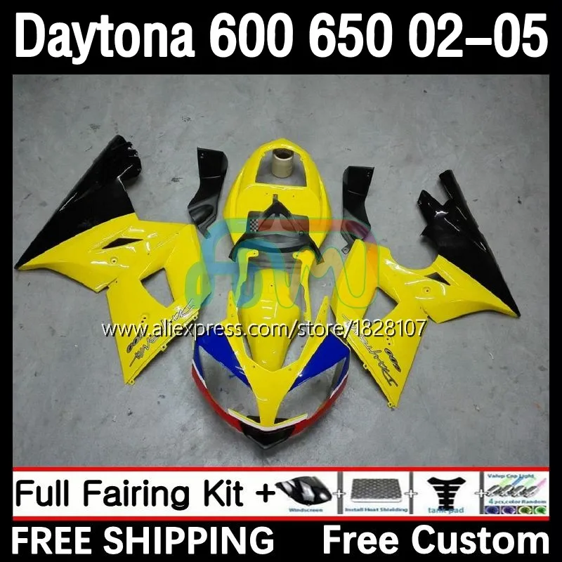 OEM Fairing For Daytona 600 Yellow black 650 Daytona650 02 03 04 05 7No.19 Daytona600 Daytona 650 2002 2003 2004 2005 Bodys Kit
OEM Fairing For Daytona 600 Yellow black 650 Daytona650 02 03 04 05 7No.19 Daytona600 Daytona 650 2002 2003 2004 2005 Bodys Kit