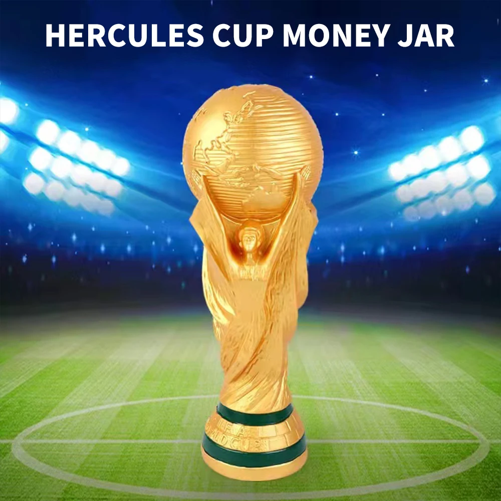 Piggy Bank for Kids Adults Drop resistant Money Box with Music Qatar World Cup Hercules Champion Cup Saving Creative Piggy Bank
Piggy Bank for Kids Adults Drop resistant Money Box with Music Qatar World Cup Hercules Champion Cup Saving Creative Piggy Bank