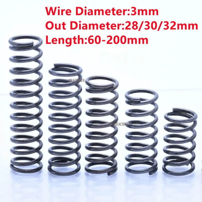 2 шт. пружина из стали компрессионная пружина возвратного давления, 3 мм проволока диаметром * 28/30/32 мм внешний диаметр * 60/70/80/90/100/120/150/200 мм дли...
2 шт. пружина из стали компрессионная пружина возвратного давления, 3 мм проволока диаметром * 28/30/32 мм внешний диаметр * 60/70/80/90/100/120/150/200 мм дли...