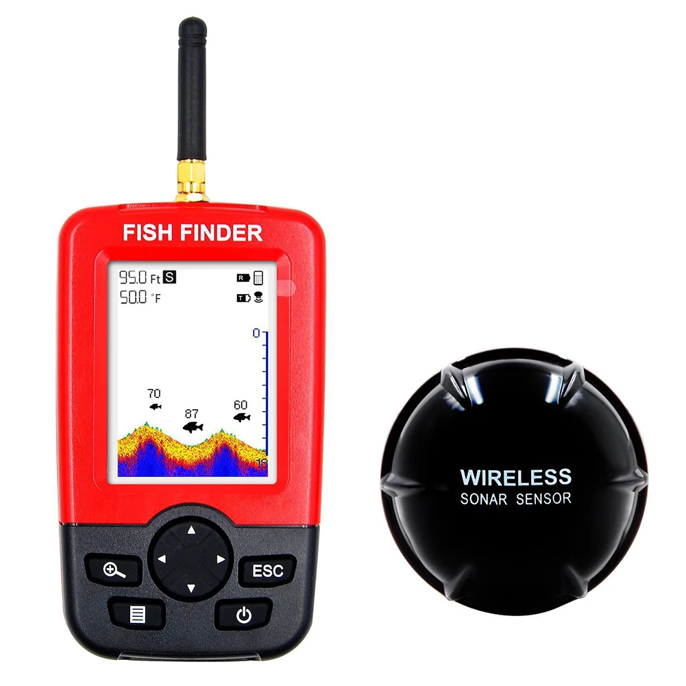 Fish Finder Wireless Sonar Sensor For Fishing 50M Water Depth Rechargeable Fish Detector With Alarm Fishing Finder
Fish Finder Wireless Sonar Sensor For Fishing 50M Water Depth Rechargeable Fish Detector With Alarm Fishing Finder