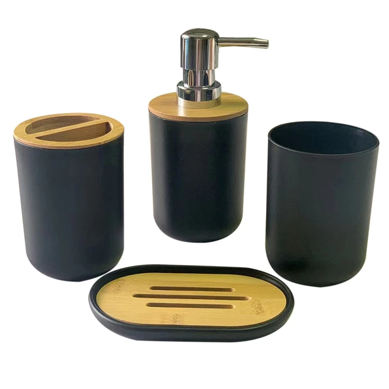 Bathroom Accessories Set Soap Dispenser Bottle Dish Washroom Toothbrush Holder Cup Suit
Bathroom Accessories Set Soap Dispenser Bottle Dish Washroom Toothbrush Holder Cup Suit