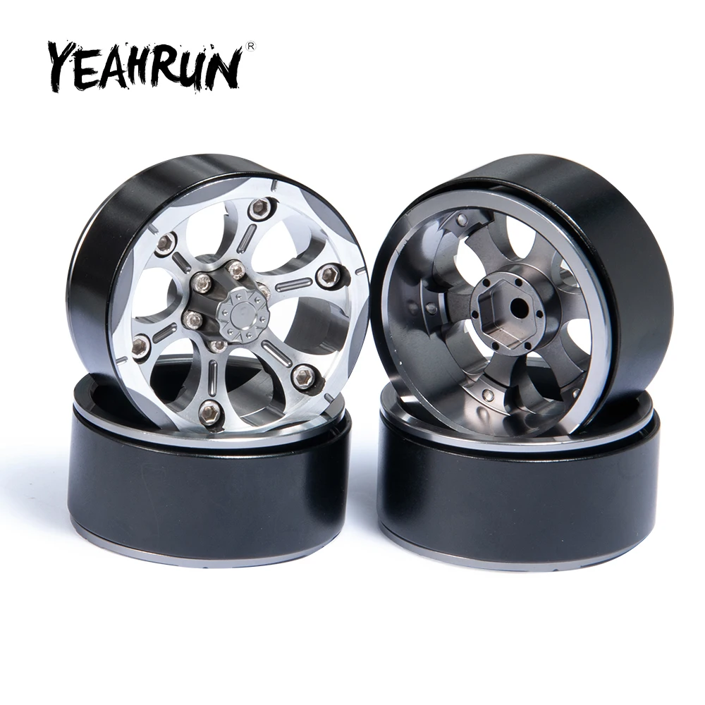 YEAHRUN Aluminum Alloy Wheel Rims 1.9 inch Beadlock Wheels Hub for Axial SCX10 Tamiya CC01 D90 1/10 RC Crawler Car Parts
YEAHRUN Aluminum Alloy Wheel Rims 1.9 inch Beadlock Wheels Hub for Axial SCX10 Tamiya CC01 D90 1/10 RC Crawler Car Parts