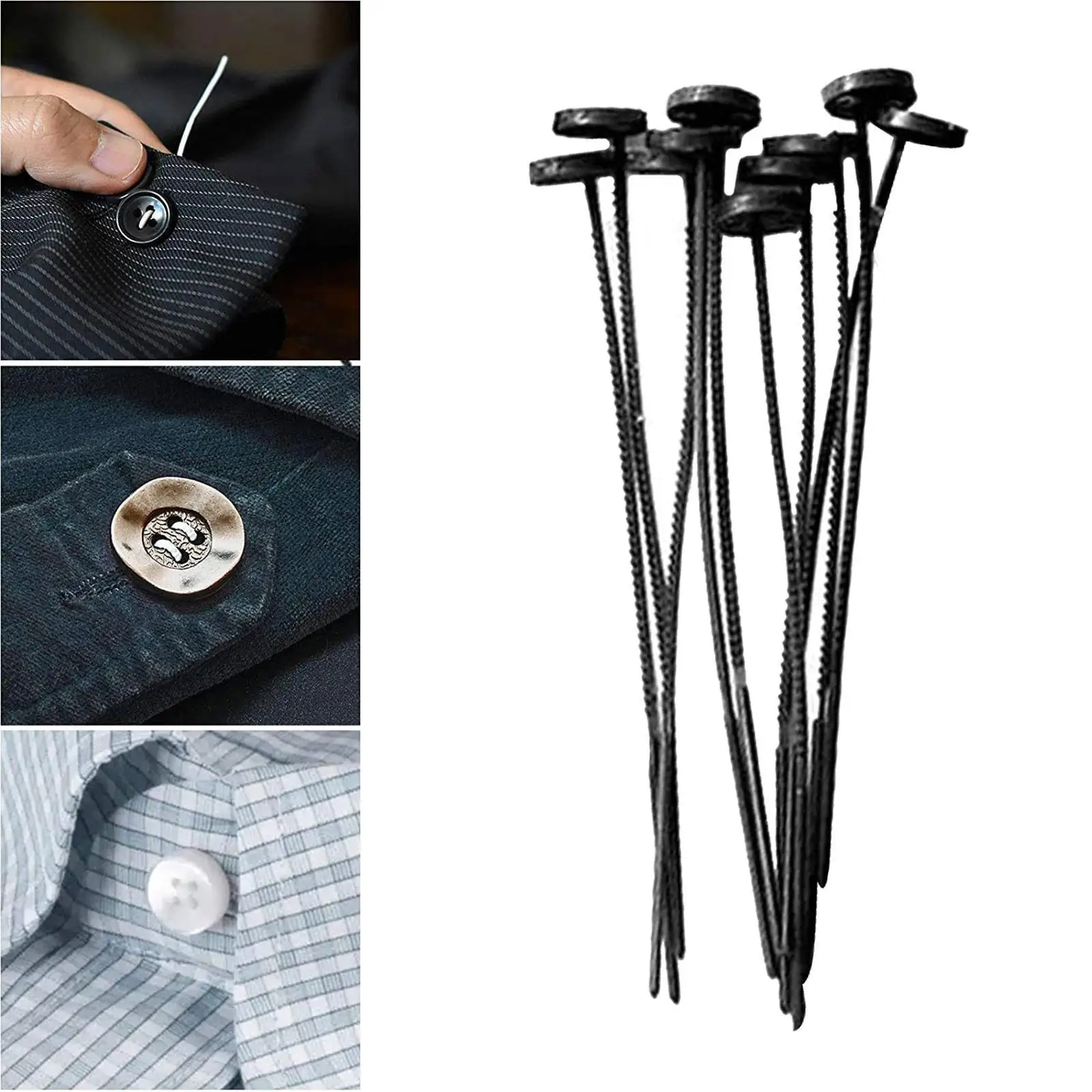 10/30/60pcs Plastic Quick Button Repair Convenient Needle Return Button Sew 
10/30/60pcs Plastic Quick Button Repair Convenient Needle Return Button Sew