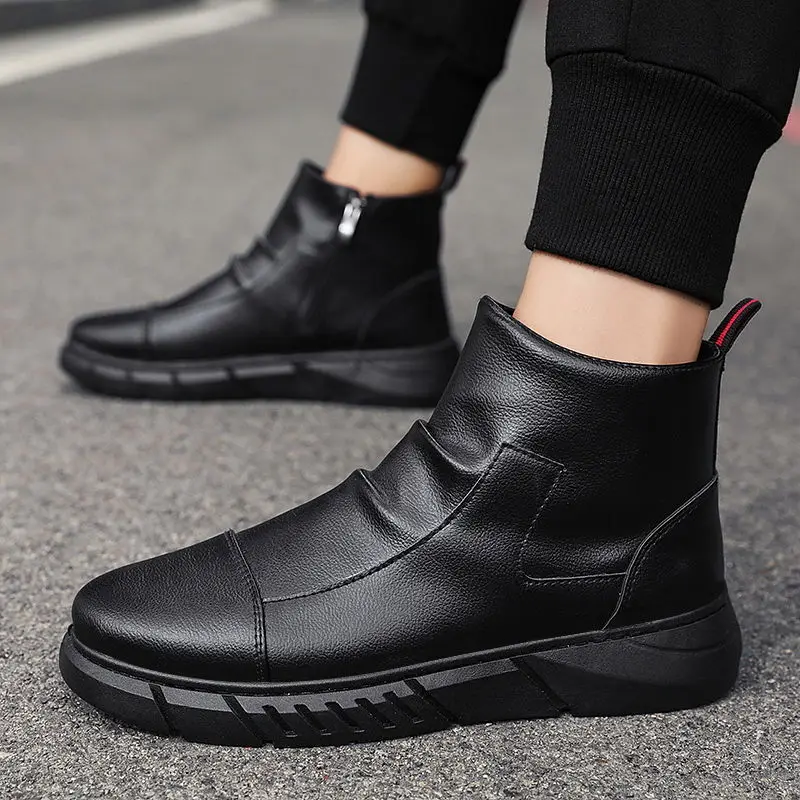 Men Shoes Autumn Winter Boots Retro Style Ankle Boots Lace Up Casual Boots High-top Shoes For Men Wear-resistant Zapatos Boots
Men Shoes Autumn Winter Boots Retro Style Ankle Boots Lace Up Casual Boots High-top Shoes For Men Wear-resistant Zapatos Boots