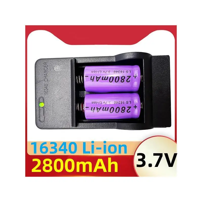 16340 lithium ion rechargeable battery, 3.7V, 2800 MAH, suitable for LED flashlight, photoelectric / medical equipment, etc
16340 lithium ion rechargeable battery, 3.7V, 2800 MAH, suitable for LED flashlight, photoelectric / medical equipment, etc