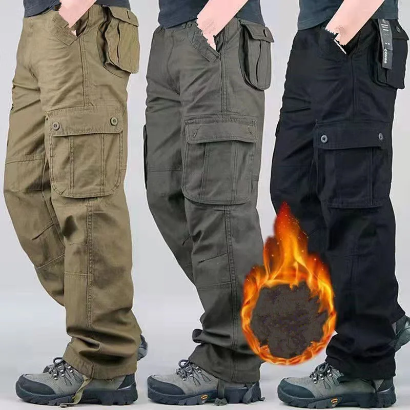 Winter Hiking Tactical Fleece Cargo Pants Men Thick Warm Double Layer Cotton Military Pants Outdoor Waterproof Camping Trousers
Winter Hiking Tactical Fleece Cargo Pants Men Thick Warm Double Layer Cotton Military Pants Outdoor Waterproof Camping Trousers