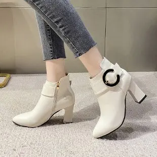 Women High Heels Short Boots Female Spring Autumn Ankle Boots Side Zippers Woman Pumps Thick Heels Shoes Waterproof
Women High Heels Short Boots Female Spring Autumn Ankle Boots Side Zippers Woman Pumps Thick Heels Shoes Waterproof