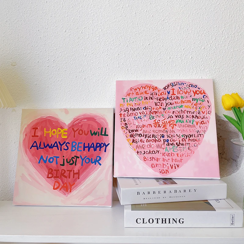 Netizens Say I Love You In 100 Languages with The Same Style, Girl Heart Healing Decorative Painting Decoration, Birthday Gift
Netizens Say I Love You In 100 Languages with The Same Style, Girl Heart Healing Decorative Painting Decoration, Birthday Gift
