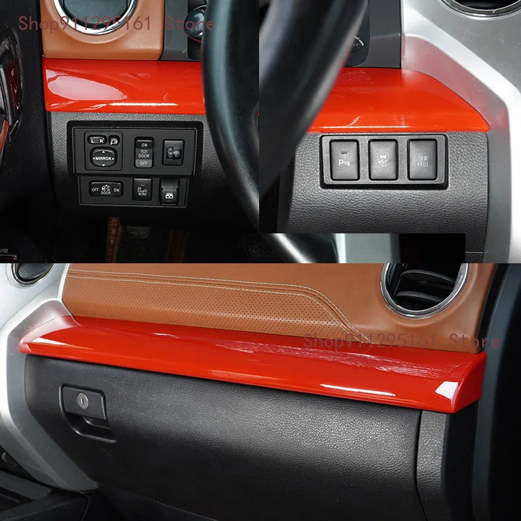 ABS Carbon Fiber Car Interior Dashboard Decorate Panel Strip Console Trim Cover Car Accessories 3Pcs For Toyota Tundra 2014-2021
ABS Carbon Fiber Car Interior Dashboard Decorate Panel Strip Console Trim Cover Car Accessories 3Pcs For Toyota Tundra 2014-2021