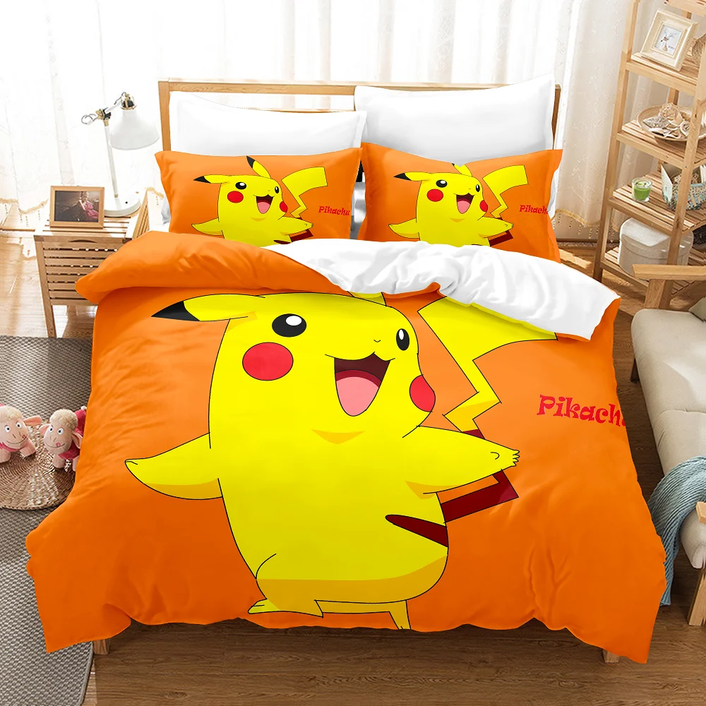 Pokemon Anime Figure Pikachu Bedding Set 3D Printed Cartoon Family Decoration Kids Bedroom Warm Textile Cover Bedclothes Set
Pokemon Anime Figure Pikachu Bedding Set 3D Printed Cartoon Family Decoration Kids Bedroom Warm Textile Cover Bedclothes Set
