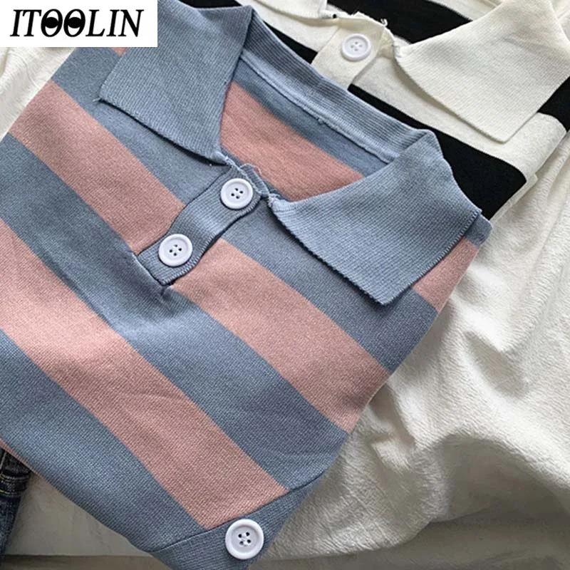 ITOOLIN Summer Sleeve T-shirts Women Striped Casual Simple All-match Popular Young Student Vintage Ins Chic Harajuku Tops
ITOOLIN Summer Sleeve T-shirts Women Striped Casual Simple All-match Popular Young Student Vintage Ins Chic Harajuku Tops
