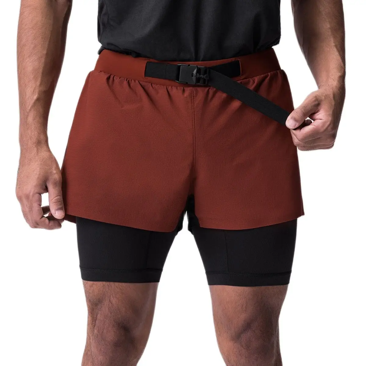 

2023 Quick Dry 2 in 1 Shorts Men Bodybuilding Sport Bermuda Gym Fitness Running Training Sportswear Bottoms Male Beach Pants