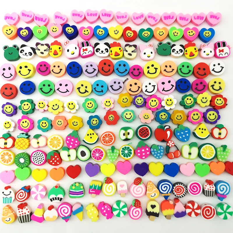 100pcs Polymer Clay Beads Smiley Animal Sunflower Heart Shape Christmas for Kids Girls Bracelet Necklace Making DIY Handmade Acc
100pcs Polymer Clay Beads Smiley Animal Sunflower Heart Shape Christmas for Kids Girls Bracelet Necklace Making DIY Handmade Acc