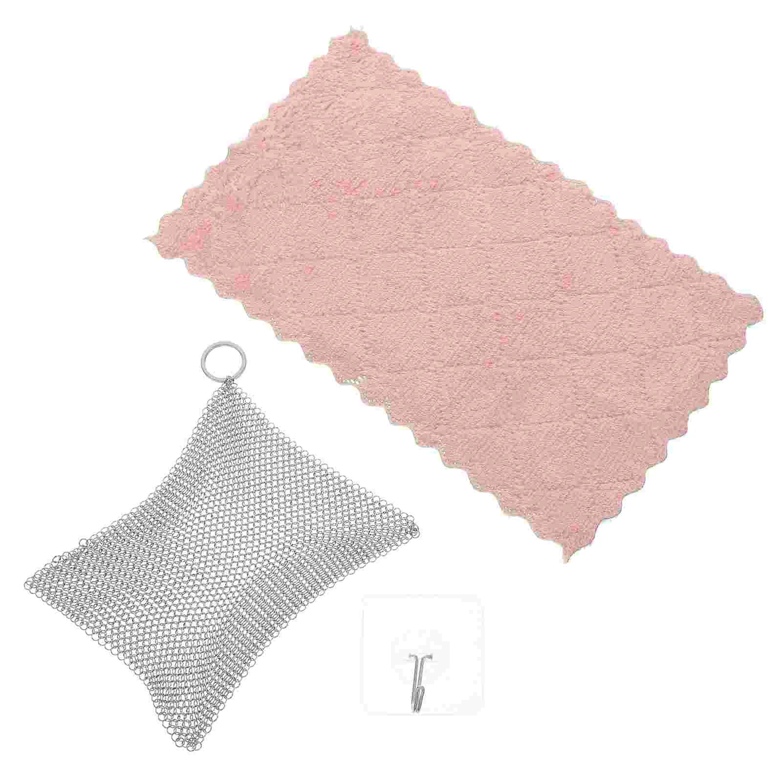 Cast Iron Cleaner Stainless Stee Pan Pot Chain Scrubber Kitchen Chainmail Scrubber
Cast Iron Cleaner Stainless Stee Pan Pot Chain Scrubber Kitchen Chainmail Scrubber