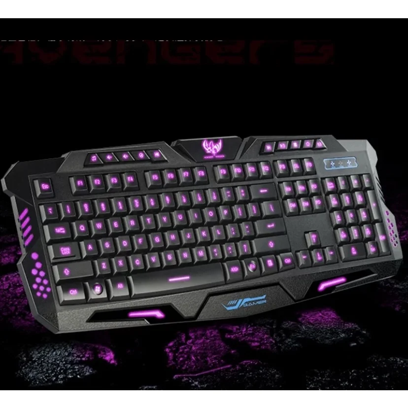 Gamer Keyboard Exbom Ka-658 QWERTY Portuguese Brazil color black with light 3 colors
Gamer Keyboard Exbom Ka-658 QWERTY Portuguese Brazil color black with light 3 colors