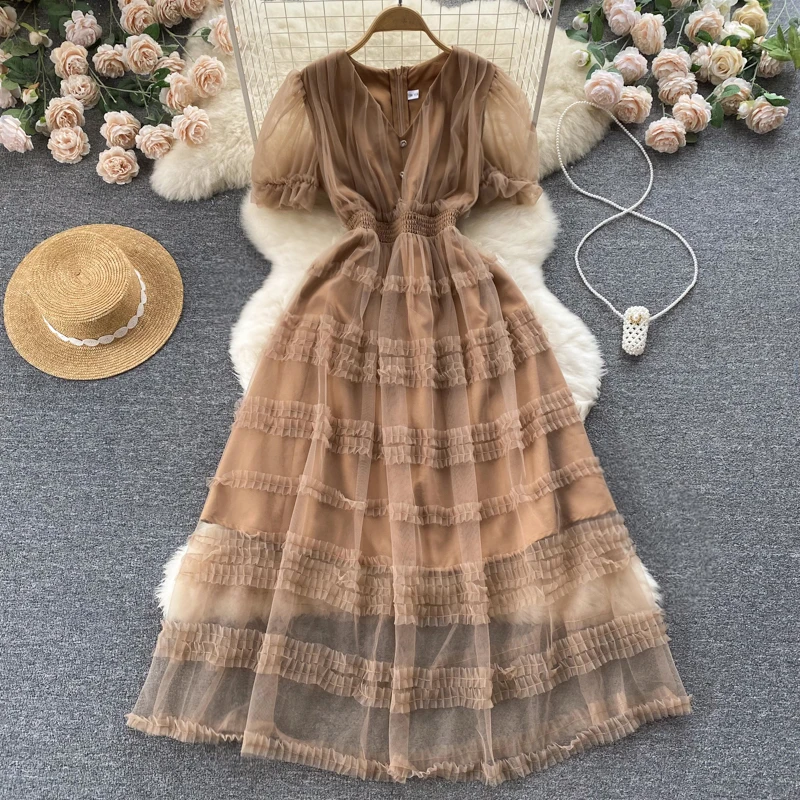 Dresses sling super fairy Sen series first love girl sense sweet temperament high waist French gauze large swing
Dresses sling super fairy Sen series first love girl sense sweet temperament high waist French gauze large swing