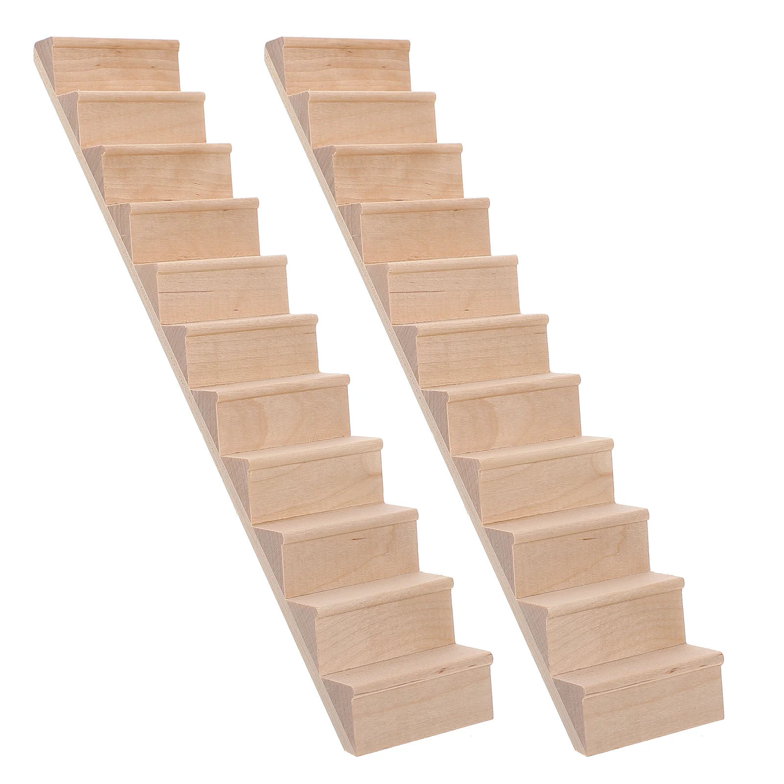 2 Pcs Decorate No Handrail Stairs Mini House Miniature Wooden Simulated Furniture Models
2 Pcs Decorate No Handrail Stairs Mini House Miniature Wooden Simulated Furniture Models