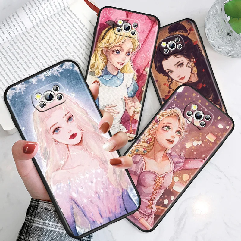 Cute Disney Princess For Xiaomi Poco M4 X4 X3 F3 GT NFC M3 C3 M2 F2 F1 X2 Pro Mi Mix3 Silicone Black Phone Case
Cute Disney Princess For Xiaomi Poco M4 X4 X3 F3 GT NFC M3 C3 M2 F2 F1 X2 Pro Mi Mix3 Silicone Black Phone Case