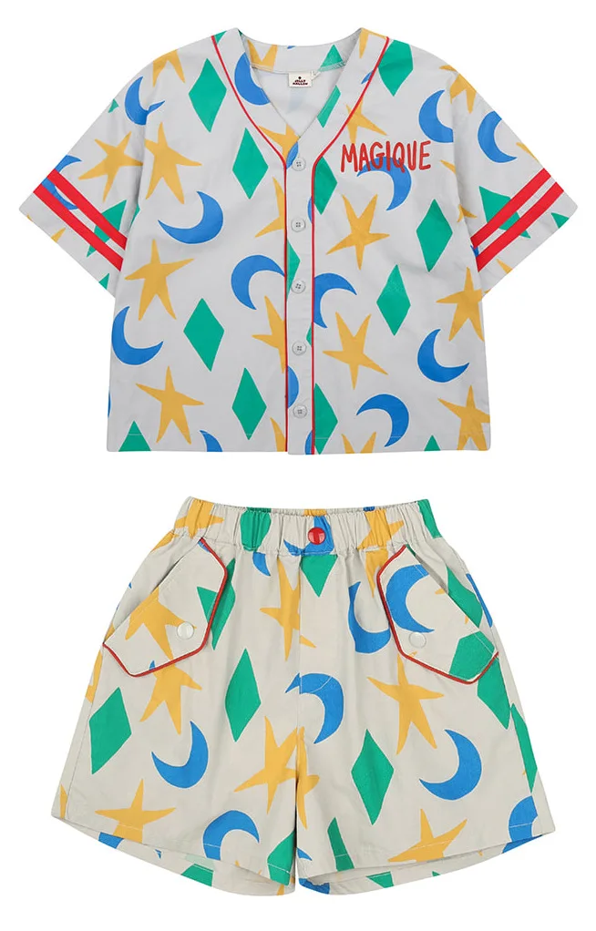 Children's Clothing Baby Girl Boy Set Pure Cotton Star Print T-shirt+Shorts Two Piece Set 2023 Summer Toddler Boy Clothes
Children's Clothing Baby Girl Boy Set Pure Cotton Star Print T-shirt+Shorts Two Piece Set 2023 Summer Toddler Boy Clothes