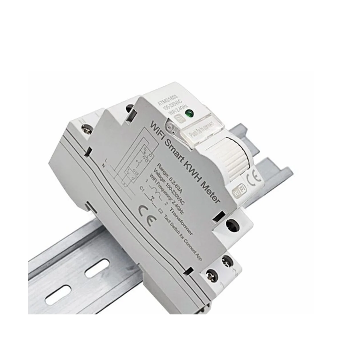 Tuya Smart WiFi Electricity KWH Meter Din Rail Single Phase AC 110V 240V CT AC Meter App Real Time Monitor(63A)
Tuya Smart WiFi Electricity KWH Meter Din Rail Single Phase AC 110V 240V CT AC Meter App Real Time Monitor(63A)