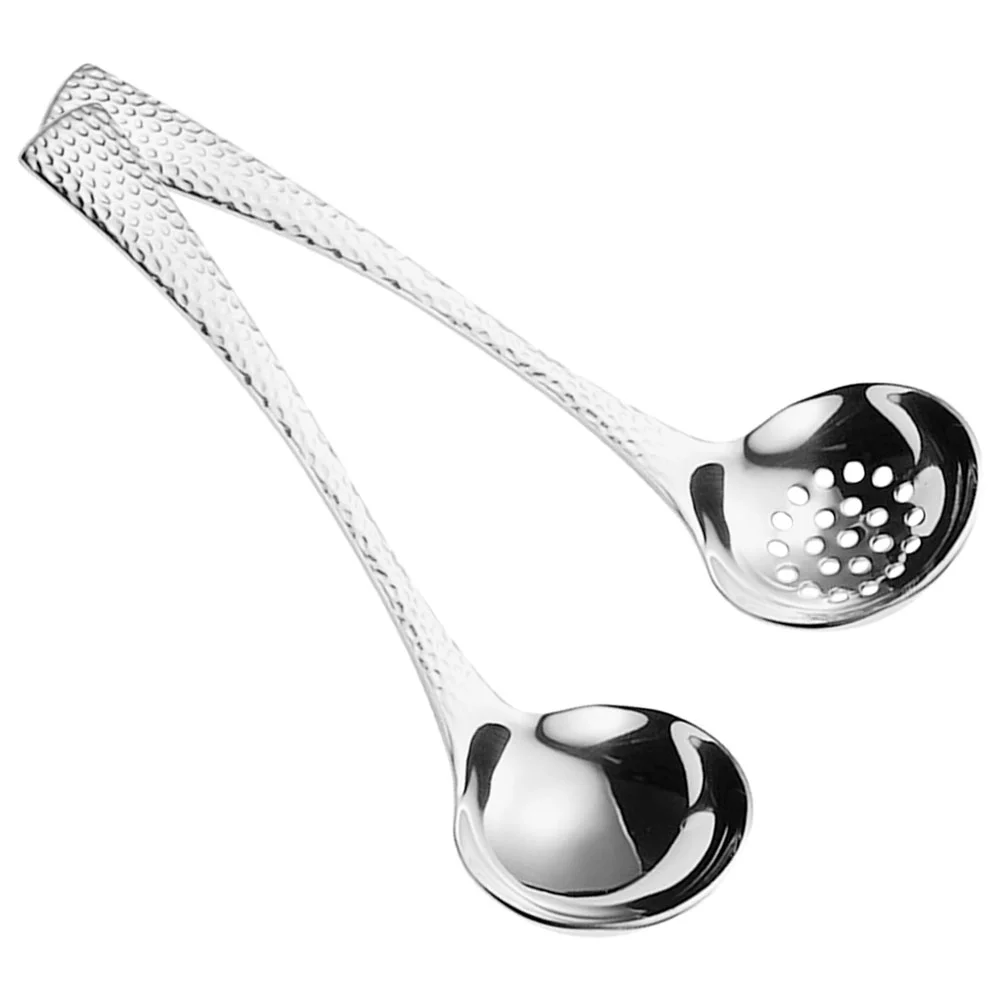 2 Pcs Stainless Steel Ladle Long Handle Soup Skimmer Spoon Utensil For Scooping Strainer Slotted Metal Hot Pot Scoops Cooking
2 Pcs Stainless Steel Ladle Long Handle Soup Skimmer Spoon Utensil For Scooping Strainer Slotted Metal Hot Pot Scoops Cooking