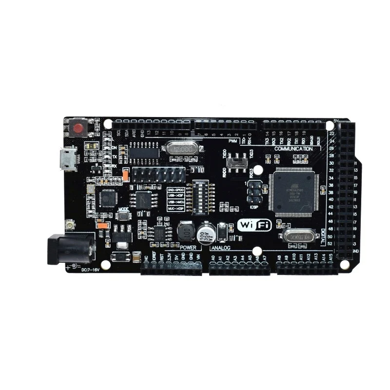 Mega2560 + Wi-Fi R3 Atmega2560 + ESP8266, плата 32 Мб памяти Φ CH340G, совместима с Arduino Mega Nodemcu для Wemos ESP8266
Mega2560 + Wi-Fi R3 Atmega2560 + ESP8266, плата 32 Мб памяти Φ CH340G, совместима с Arduino Mega Nodemcu для Wemos ESP8266