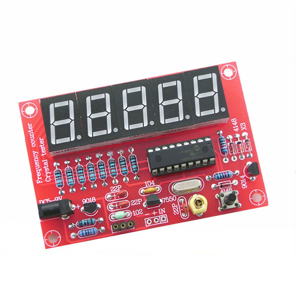 1Hz-50MHz Automatic Conversion Portable Module Board DIY Crystal Measure Frequency Meter Kit Durable Small Digital Tube Display
1Hz-50MHz Automatic Conversion Portable Module Board DIY Crystal Measure Frequency Meter Kit Durable Small Digital Tube Display